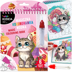 KOLOROWANKA WODNA MAGICZNA WIELOKROTNA ZWIERZĄTKA UROCZE KOTKI KIDEA