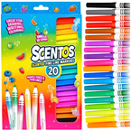 FLAMASTRY MAZAKI PISAKI PACHNĄCE 20 INTENSYWNYCH KOLORÓW SZKOLNE SCENTOS