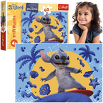 PUZZLE STITCH 60 EL. DZIEŃ ZE STITCHEM LILO I STITCH  UKŁADANKA TREFL 17407
