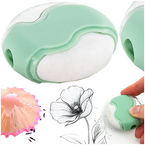 TEMPERÓWKA STRUGACZKA KIDEA Z POJEMNIKIEM I GUMKĄ 2w1 OKRĄGŁA PASTELOWA