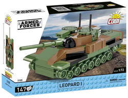 COBI LEOPARD I CZOŁG NIEMIECKI RUCHOMA WIEŻA POLSKIE KLOCKI ARMED FORCES