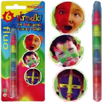 KREDKI DO MALOWANIA TWARZY I CIAŁA 6 KOLORÓW DLA DZIECI TITANUM