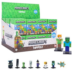 MINECRAFT TOPPEEZ FIGURKA NIESPODZIANKA KOLEKCJONERSKA NA PODSTAWCE MOJANG