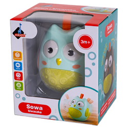 WAŃKA WSTAŃKA KIWACZKA SENSORYCZNA SOWA KIWAJKA MIĘTOWA DLA MALUCHA ASKATO