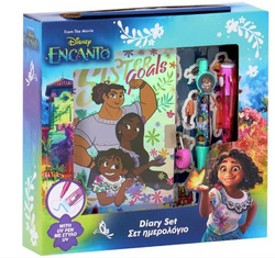 PAMIĘTNIK NA KŁÓDKĘ ENCANTO DISNEY SEKRETNY NOTES + DŁUGOPIS UV + NAKLEJKI