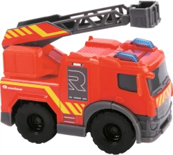 ZESTAW POJAZDÓW KOPARKA WYWROTKA TRAKTOR Z PRZYCZEPĄ STRAŻ DICKIE TOYS