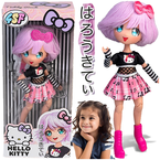 LALKA TEDDY ROCK HELLO KITTY MANGA MODA JAPOŃSKA PRZEGUBOWA FIOLETOWA