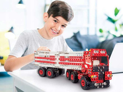 MAŁY KONSTRUKTOR 10W1 TIR Z NACZEPĄ ALEXANDER METALOWY POJAZD KONSTRUKCYJNY