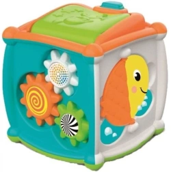 INTERAKTYWNA KOSTKA SENSORYCZNA AKTYWIZUJĄCA ROZWIJAJĄCA MOTORKĘ CLEMENTONI