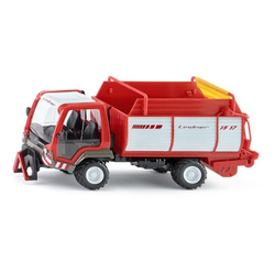 TRANSPORTER LINDNER UNITRAC Z PRZYCZEPĄ MODEL KOLEKCJONERSKI  SIKU 3061