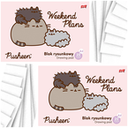 BLOK RYSUNKOWY A4 BIAŁY 20K KOT PUSHEEN SZKOLNY ST. MAJEWSKI - 2 sztuki
