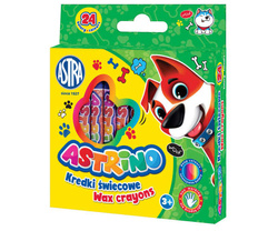 KREDKI ŚWIECOWE WOSKOWE ASTRINO 24 INTENSYWNE KOLORY ASTRA