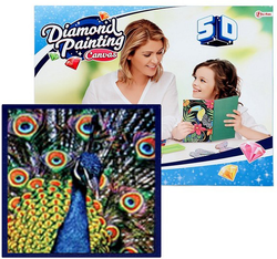 HAFT DIAMENTOWY DIAMOND PAINTING 30X30 5D PTAK PAW