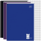 ZESZYT A4 BRULION 96K KRATKA Z MARGINESEM 70g ONE COLOR INTERDRUK - 3 szt.