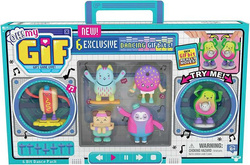 TAŃCZĄCE FIGURKI OH! MY GIF BITS 6 SZTUK APLIKACJA