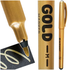 MARKER PISAK FLAMASTER PERMANENTNY NIEZMYWALNY ZŁOTY 1mm CENTROPEN