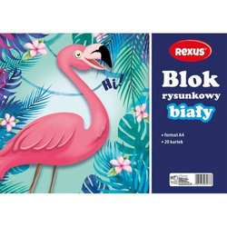 BLOK RYSUNKOWY BIAŁY A4 20K 70-80G REXUS BENIAMIN PRODUKT POLSKI