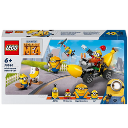 LEGO MINIONKI I BANANOWÓZ POJAZD FIGURKI AKCESORIA 136 ELEMENTÓW 75580