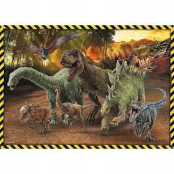 PUZZLE 200 JURASSIC WORLD DINOZAURY Z PARKU JURAJSKIEGO TREFL 13287