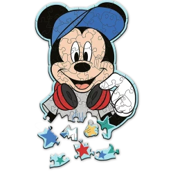 PUZZLE DREWNIANE JUNIOR 50 ELEMENTÓW W ŚWIECIE MYSZKI MICKEY 20199 TREFL