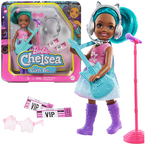 LALKA BARBIE CHELSEA KARIERA PIOSENKARKA LALECZKA AKCESORIA MATTEL