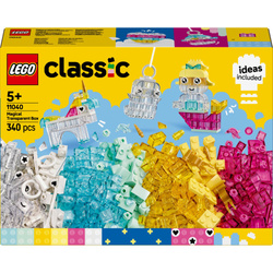 LEGO CLASSIC MAGICZNY ZESTAW Z PRZEZROCZYSTYMI KLOCKAMI 340 el. 11040