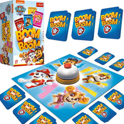 GRA PLANSZOWA ZRĘCZNOŚCIOWA PSI PATROL BOOM BOOM DZWONEK KARTY TREFL 01911