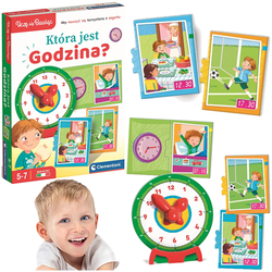 GRA EDUKACYJNA UCZE SIĘ BAWIĄC KTÓRA JEST GODZINA NAUKA ZEGARA CLEMENTONI
