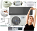 KLIMATYZACJA KAISAI ICE BLACK 3,5 kW  WIFI JONIZATOR GRZANIE ZESTAW 3 m