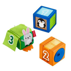 FISHER PRICE KLOCKI SENSORYCZNE KOLOROWE ZWIERZĘTA