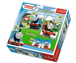 PUZZLE 2W1 + MEMO TOMEK I PRZYJACIELE - TREFL
