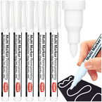MARKER PERMAMENTNY DO SZKŁA PŁYT METALU OKRĄGŁY 1.5mm BIAŁY TOMA - 5 szt.