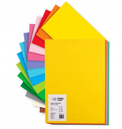 BLOK KOLOROWY A4 PAPIER 200 ARKUSZY 14 KOLORÓW 80g SZKOLNY HAPPY COLOR