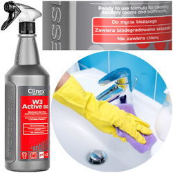 CLINEX FLORAL W3 ACTIVE GLASS PŁYNY UNIWERSALNE 3w1 SZYBY PODŁOGI ŁAZIENKA