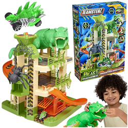 TEAMSTERZ GARAŻ WIEŻA POTWORÓW TOR SAMOCHODOWY GARAŻ DINZAUR MONSTER MAYHEM