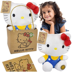 HELLO KITTY PLUSZAK MASKOTKA PRZYTULANKA MIĘKKA 27 cm KOTEK W SZELKACH