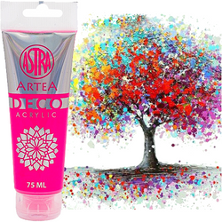FARBA AKRYLOWA DECO ARTEA TUBKA ASTRA NEONOWY RÓŻOWY 75 ml