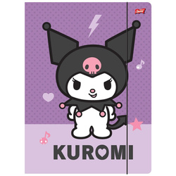TECZKA SZKOLNA Z GUMKĄ A4 LAMINOWANA ST.MAJEWSKI KRÓLIK VIOLET KUROMI