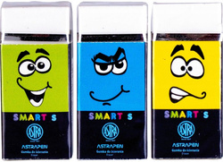 GUMKA DO ŚCIERANIA MAZANIA ASTRA SMART S SZKOLNA MIĘKKA BUŹKI - 5 sztuk