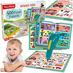 MÓWIĄCE PIÓRO 500 PYTAŃ POJAZDY INTERAKTYWNA GRA EDUKACYJNA CLEMENTONI