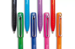 DŁUGOPIS OLEJOWY ERGONOMICZNY Z ZATYCZKĄ 0,7 MM CZARNY IZEE PENTEL