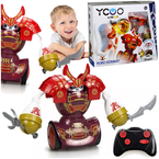 ROBOT BITEWNY TRENINGOWY ROBO COMBAT SAMURAI CZERWONY PILOT LED SILVERLIT