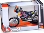 MOTOCYKL KTM 450 RALLY RED BULL DAKAR MODEL METALOWY BBURAGO 1/18