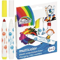 FLAMASTRY 6+2  ZMIENIAJĄCE KOLOR MAGICZNE FIORELLO