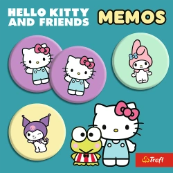 MEMORY MEMOS HELLO KITTY - KITTY I PRZYJACIELE GRA PAMIĘCIOWA TREFL