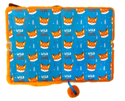 PAMIĘTNIK Z KŁÓDKĄ 3D WŁOCHACZ PLUSZOWY NOTES A5 96 KARTEK LINIA LISEK FOX