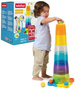 WIEŻA Z PIŁECZKAMI TĘCZOWA PIRAMIDKA DO UKŁADANIA SORTER 65 cm WINFUN
