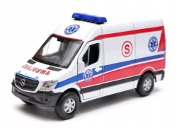 MERCEDES-BENZ SPRINTER PANEL VAN METALOWY SAMOCHODZIK WELLY 1:34