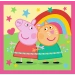PUZZLE 3W1 ŚWINKA PEPPA - PEPPA I PRZYJACIELE UKŁADANKA 34873 TREFL
