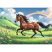 PUZZLE 200 ELEMENTÓW DOSTOJNY KOŃ W GALOPIE UKŁADANKA TREFL 13355